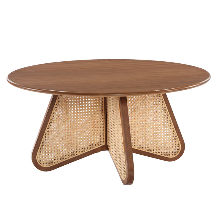Round Rattan Coffee Table