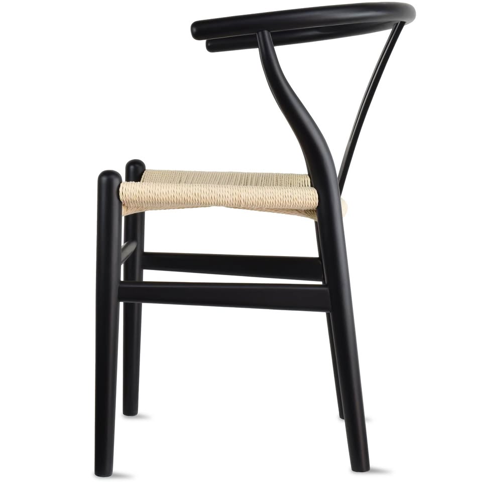 Back Wishbone-Style Dining Chair