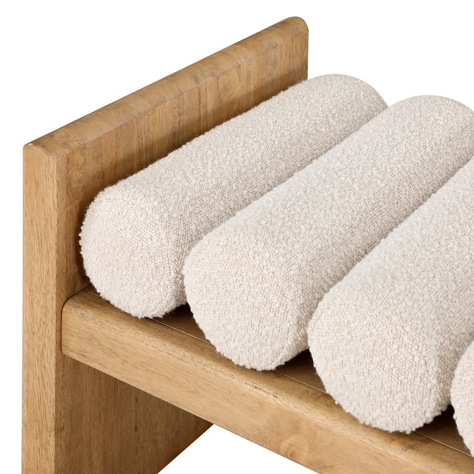 Contemporary Wood Accent Bench