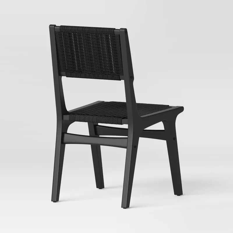 Set of 2 Woven Dining Chairs