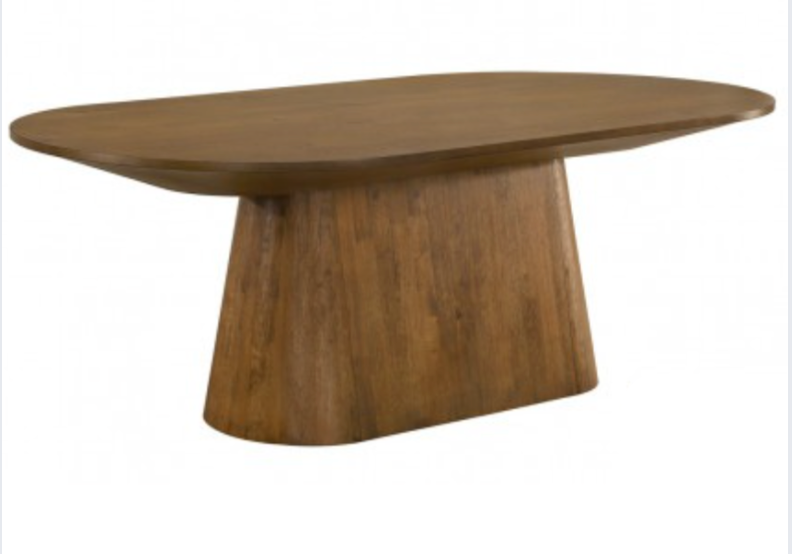 Walnut Wood Oval Dining Table