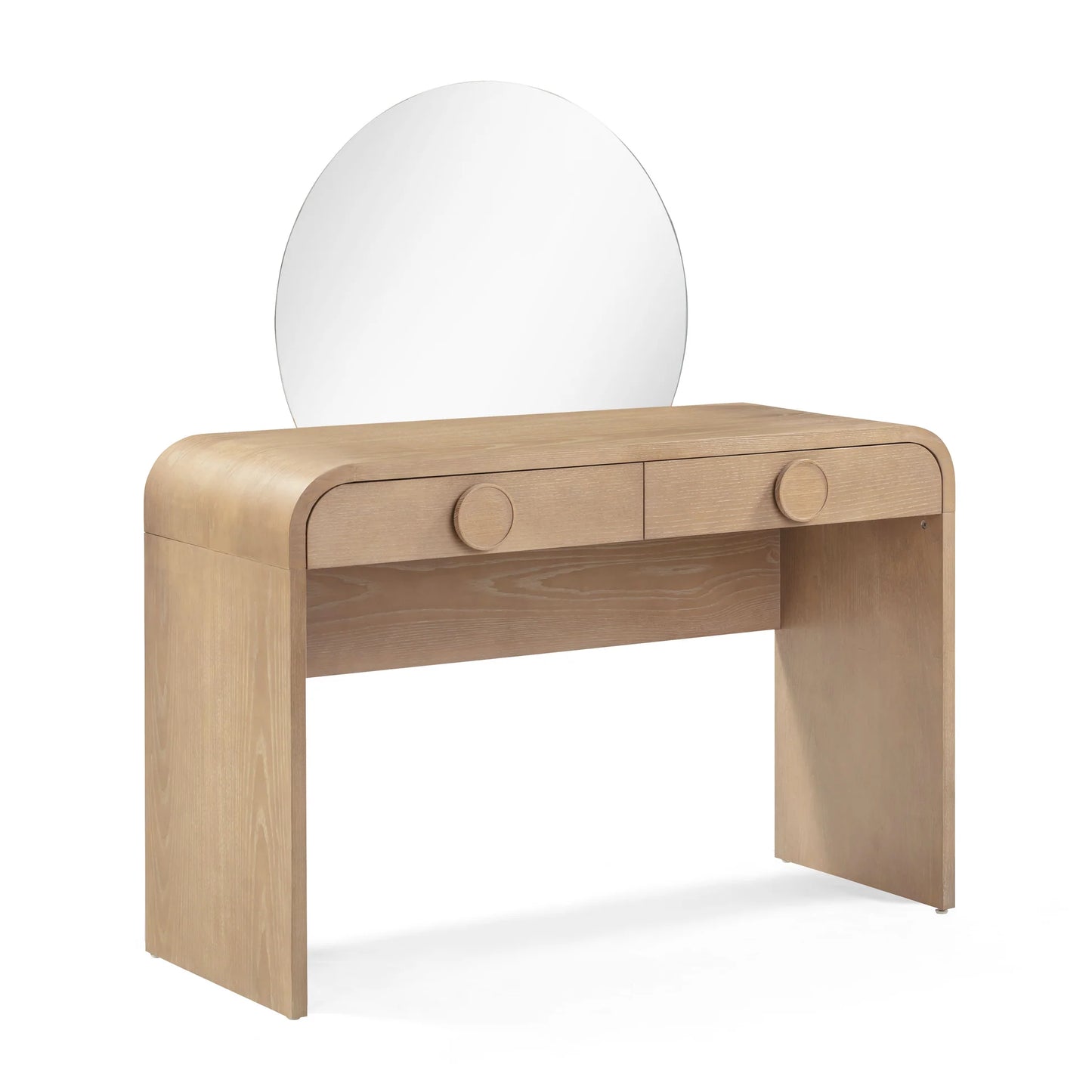 Moonrise 2-Drawer Vanity Desk with Mirror