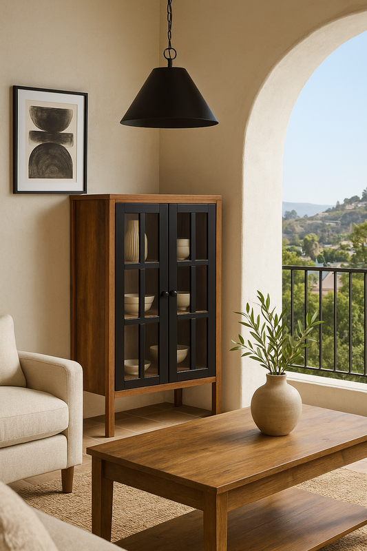 Curio 2-Door Display Accent Cabinet