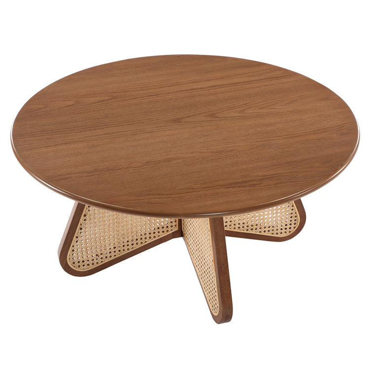 Round Rattan Coffee Table