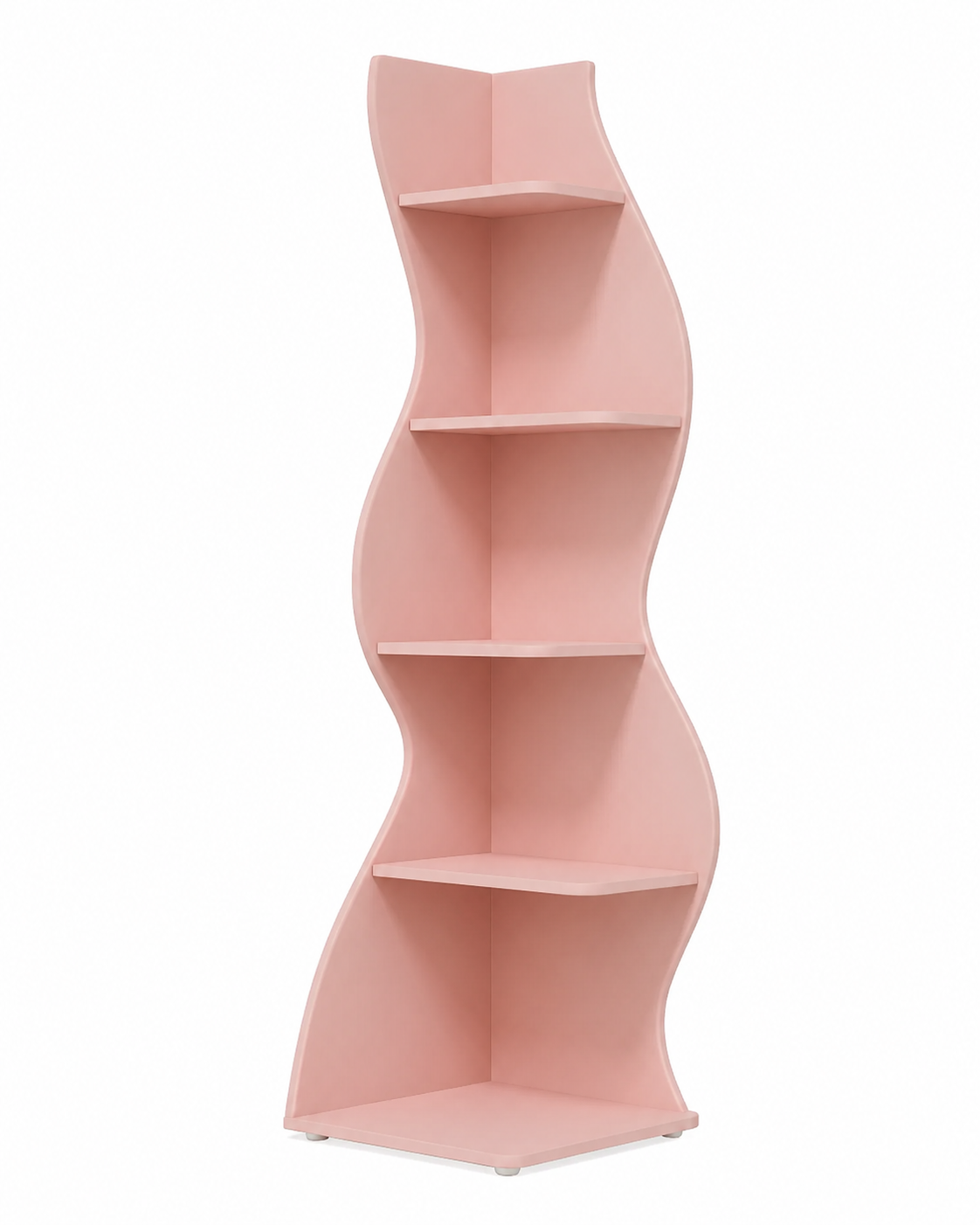 Wavy Corner Bookshelf
