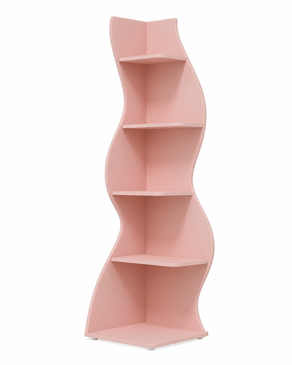 Wavy Corner Bookshelf
