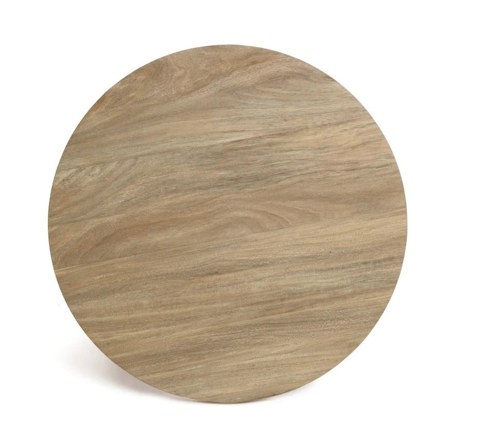 Cylindrical Coffee Table with Pillar Legs