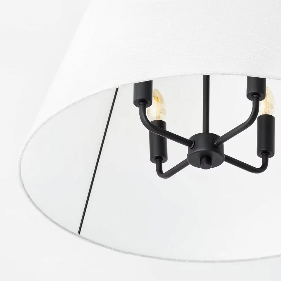 Oversized Sheer Pendant White