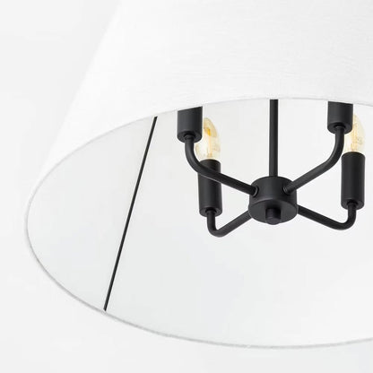 Oversized Sheer Pendant White