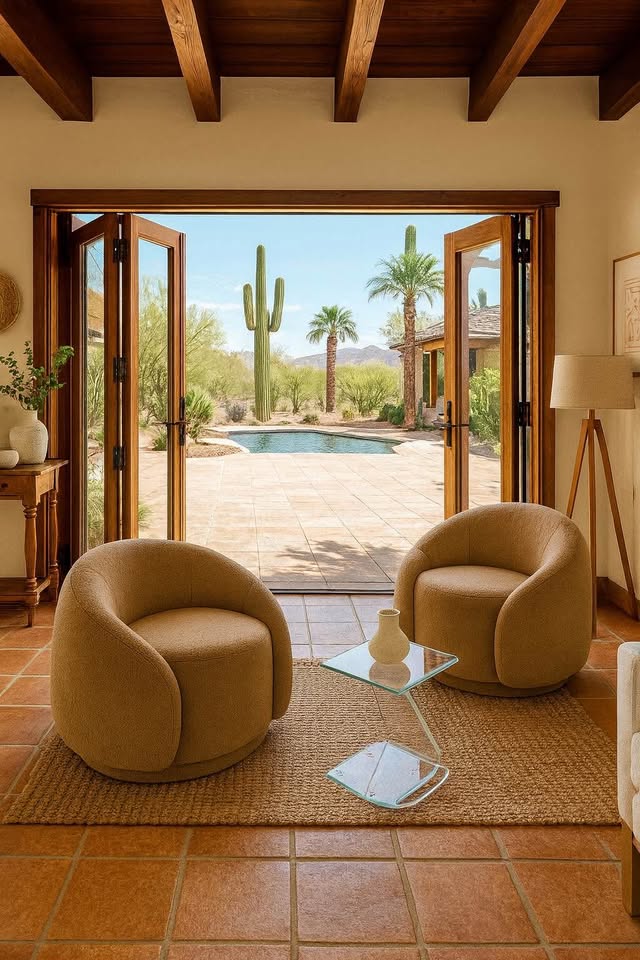 Boucle Barrel Chair Swivel Accent Chair