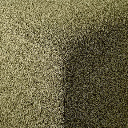 Green Boucle Cocktail Ottoman