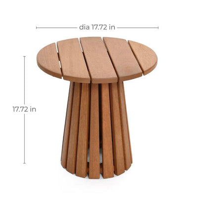 Wood Outdoor Patio Side Table