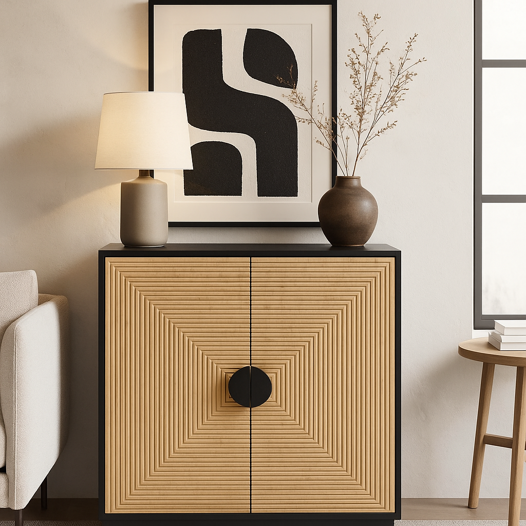 Bamboo Accent Cabinet