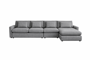 3 PC Reversible Sectional 153" (sofa / armless chair /chaise)