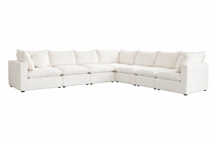 7 PC Sectional 136" x 136"(3 corner / 4 armless chair)