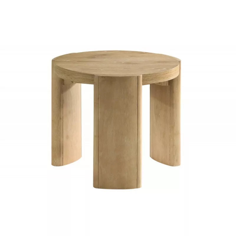 2-Piece Contemporary Round Coffee and End Table Set