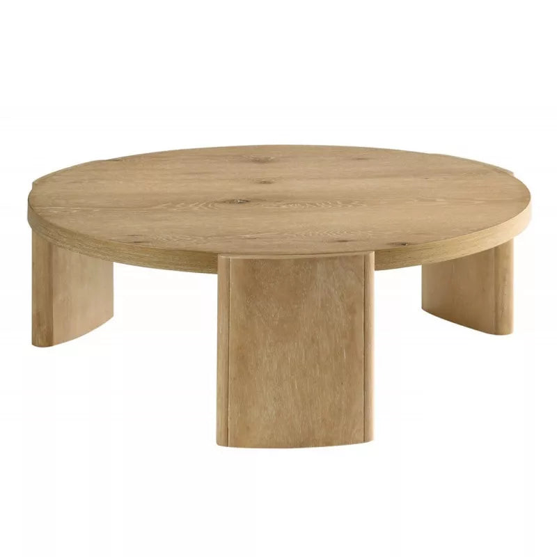 2-Piece Contemporary Round Coffee and End Table Set