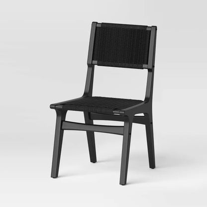 Set of 2 Woven Dining Chairs