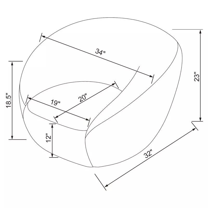 Cream Swivel Accent Chair
