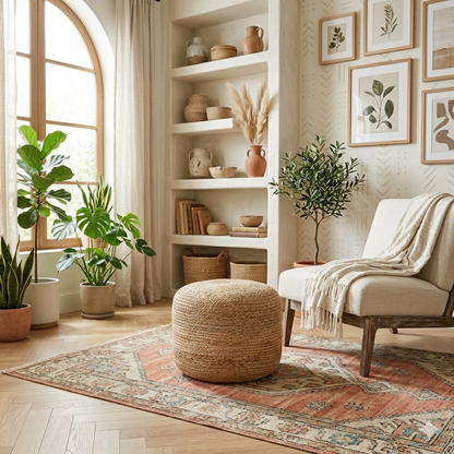 Jute Pouf