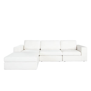 4 PC Reversible Sectional (2 Corner / 1 Armless Chair / 1 Ottoman