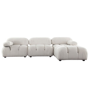 4PC Reversible Sectional (LF Chair / RF Chair / Armless Chair/ Ottoman)