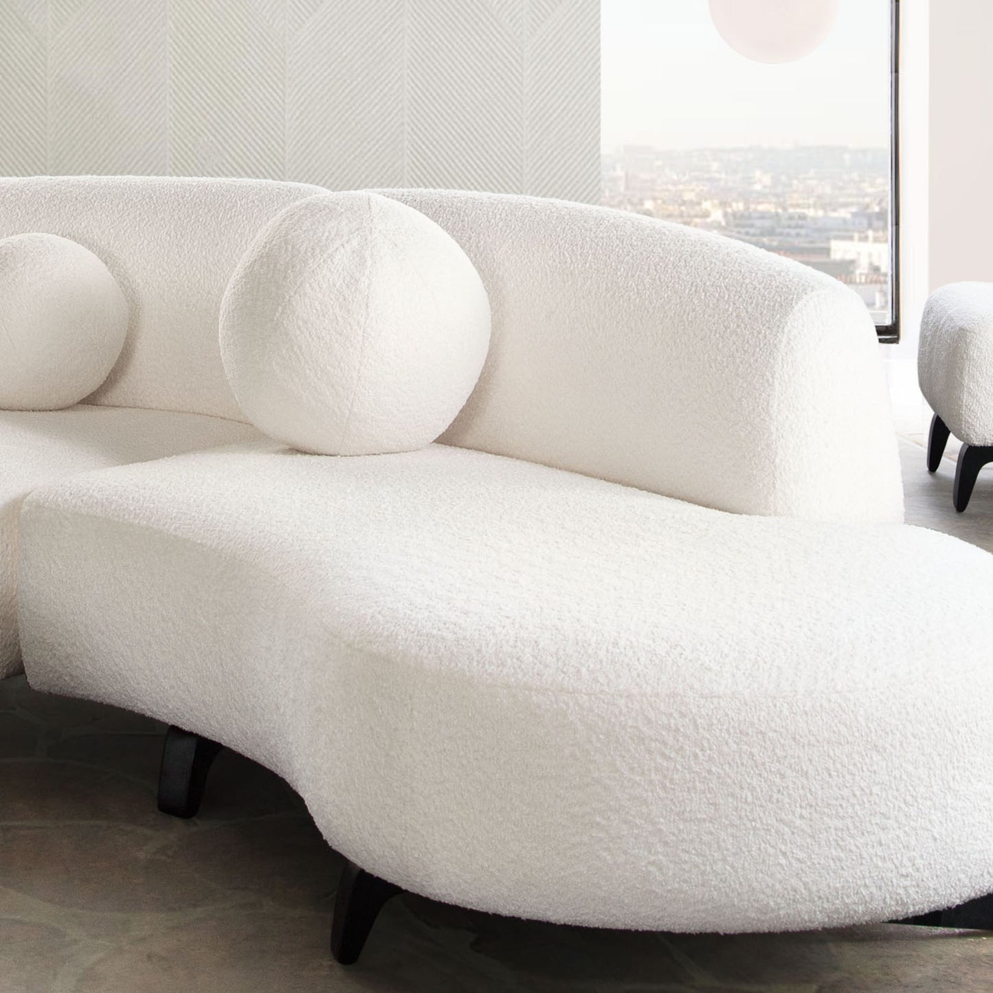 Large Round Accent Pillow