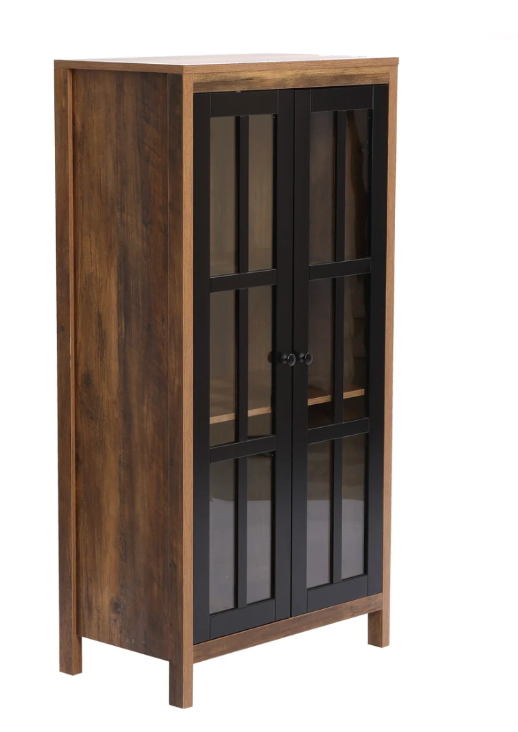 Curio 2-Door Display Accent Cabinet