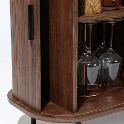 Dark Oak 2-door accent cabinet