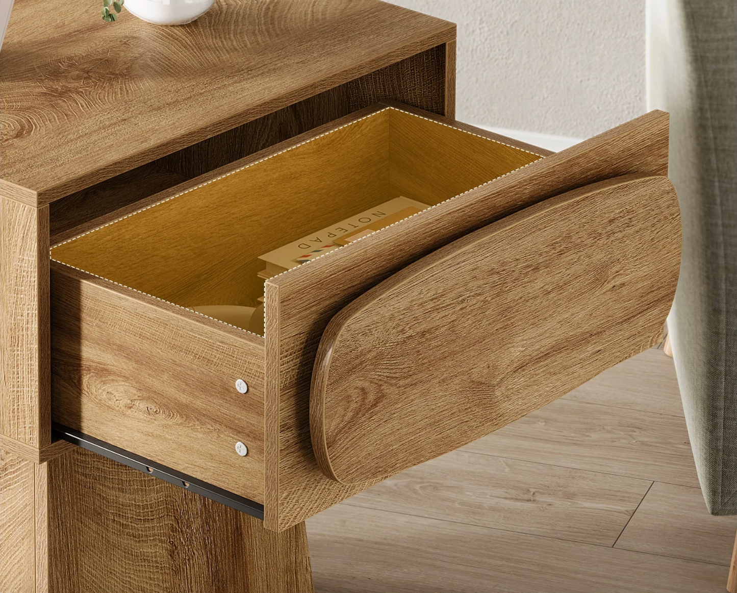 Small Side Table with Storage Drawer