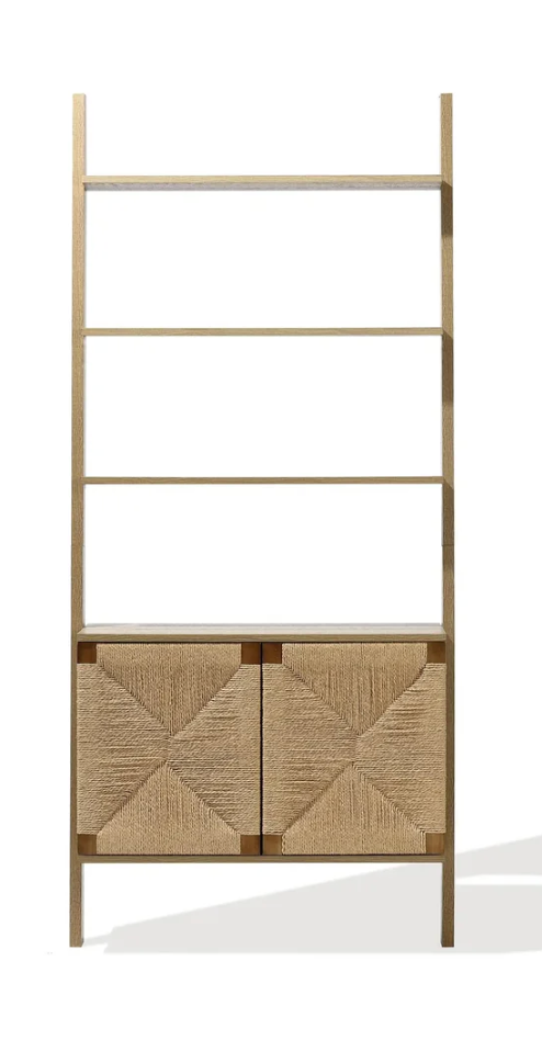 Bookcase with 2-Door Cabinet