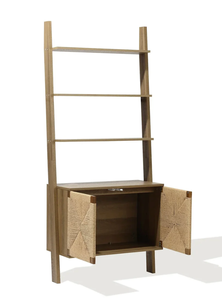 Bookcase with 2-Door Cabinet
