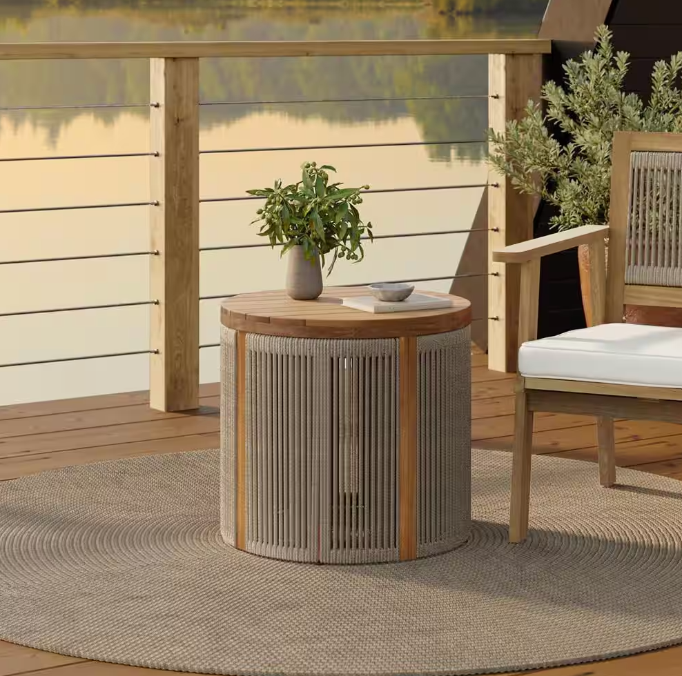 Outdoor Rope Side Table