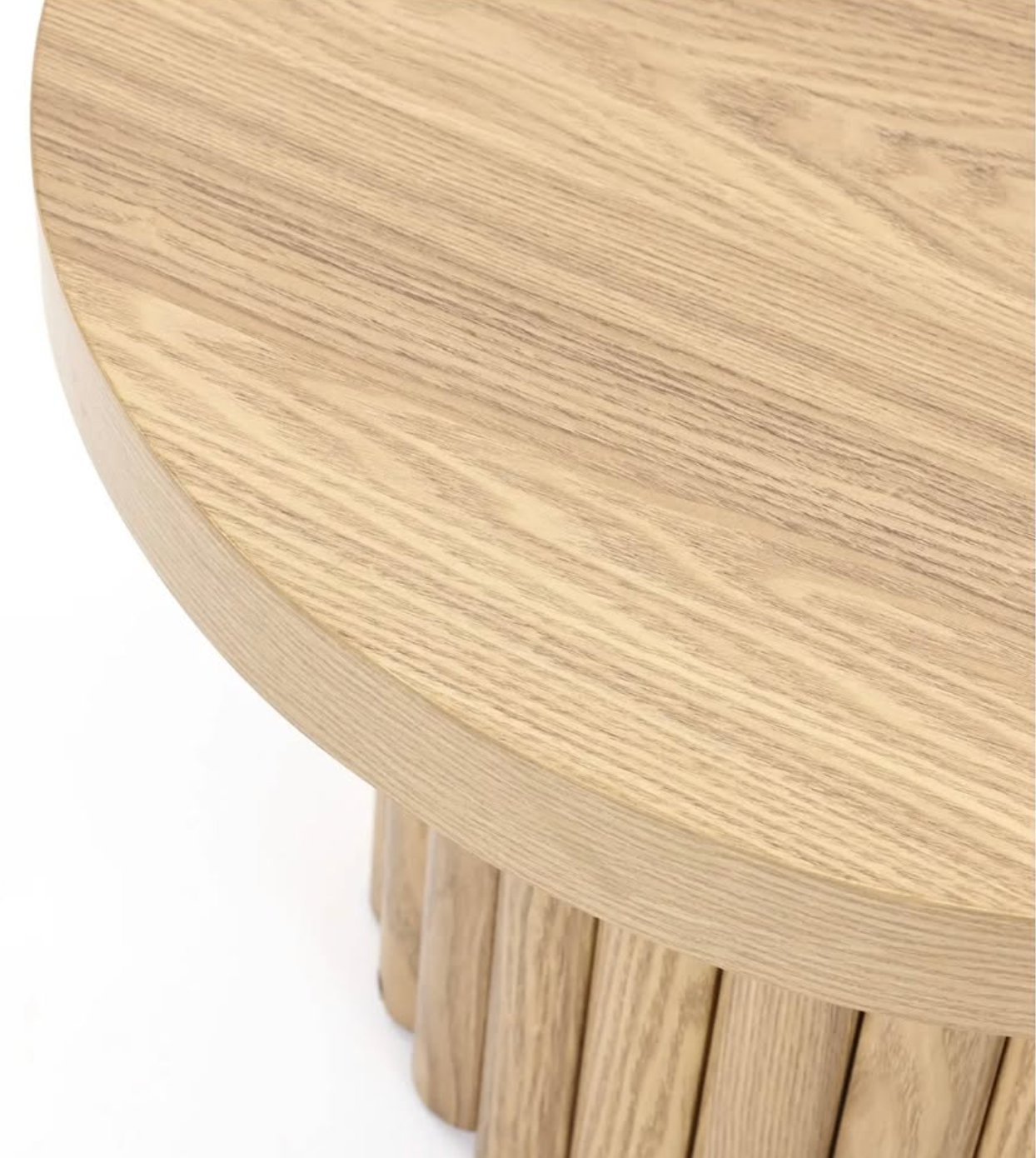 Fluted Oak Coffee Table