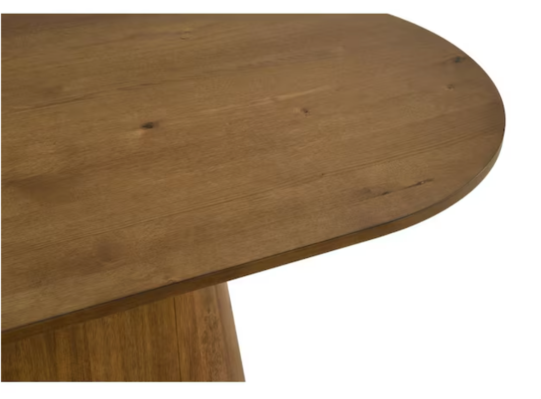 Walnut Wood Oval Dining Table