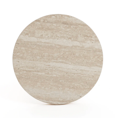 Stone Pattern Round Side Table