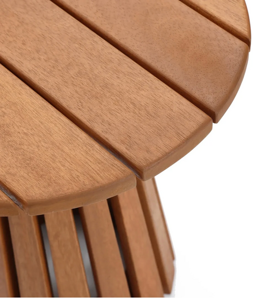 Wood Outdoor Patio Side Table