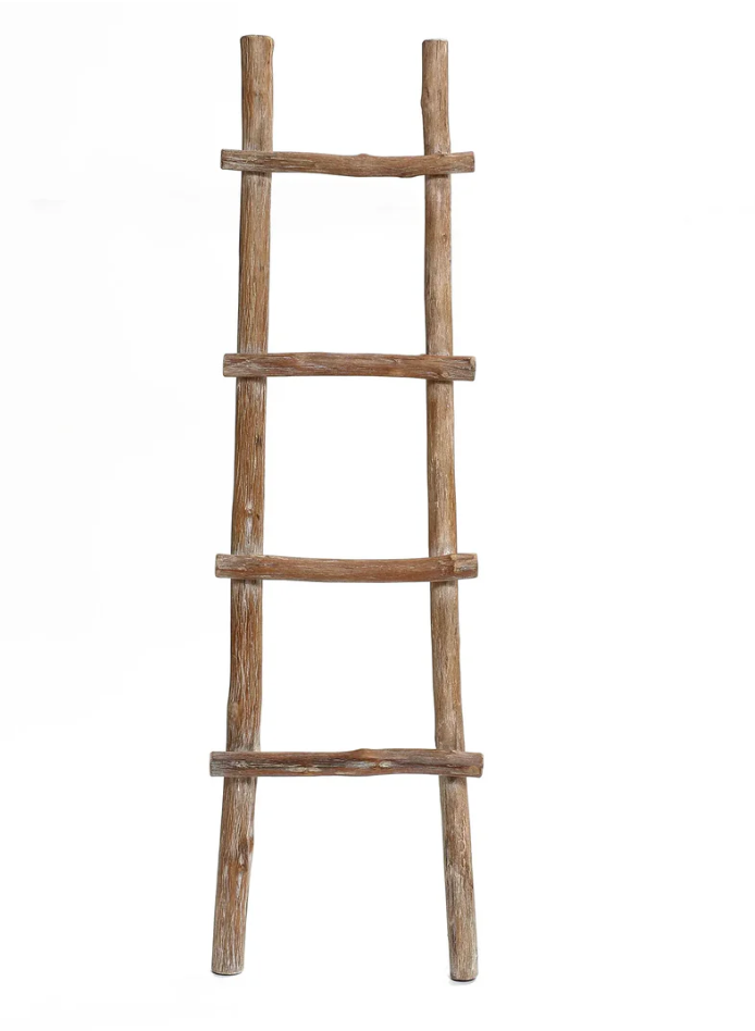 Rustic Blanket Towel Ladder