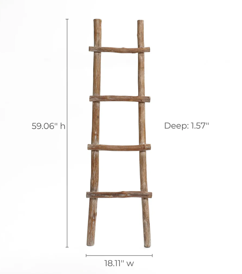 Rustic Blanket Towel Ladder