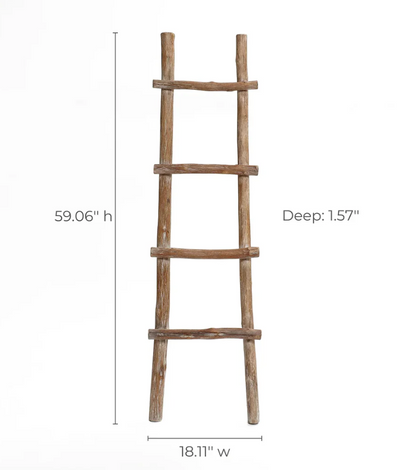 Rustic Blanket Towel Ladder