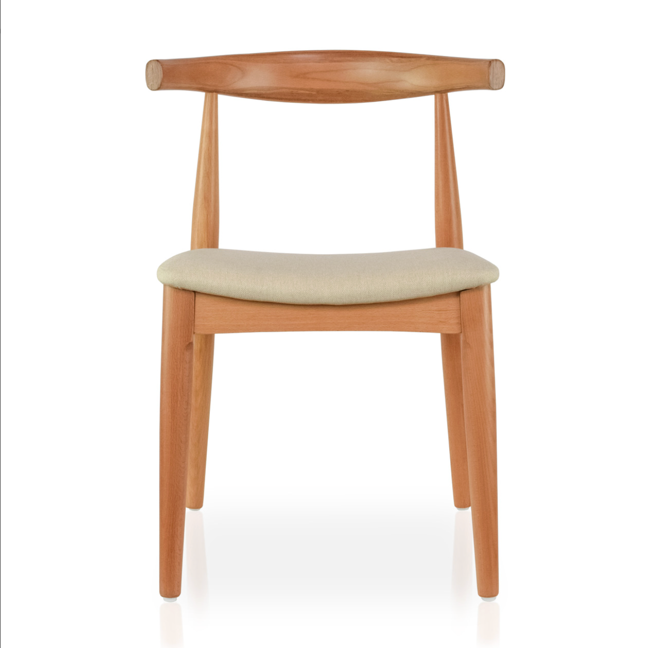 Adams Dining Chair (Cream Fabric Cushion)