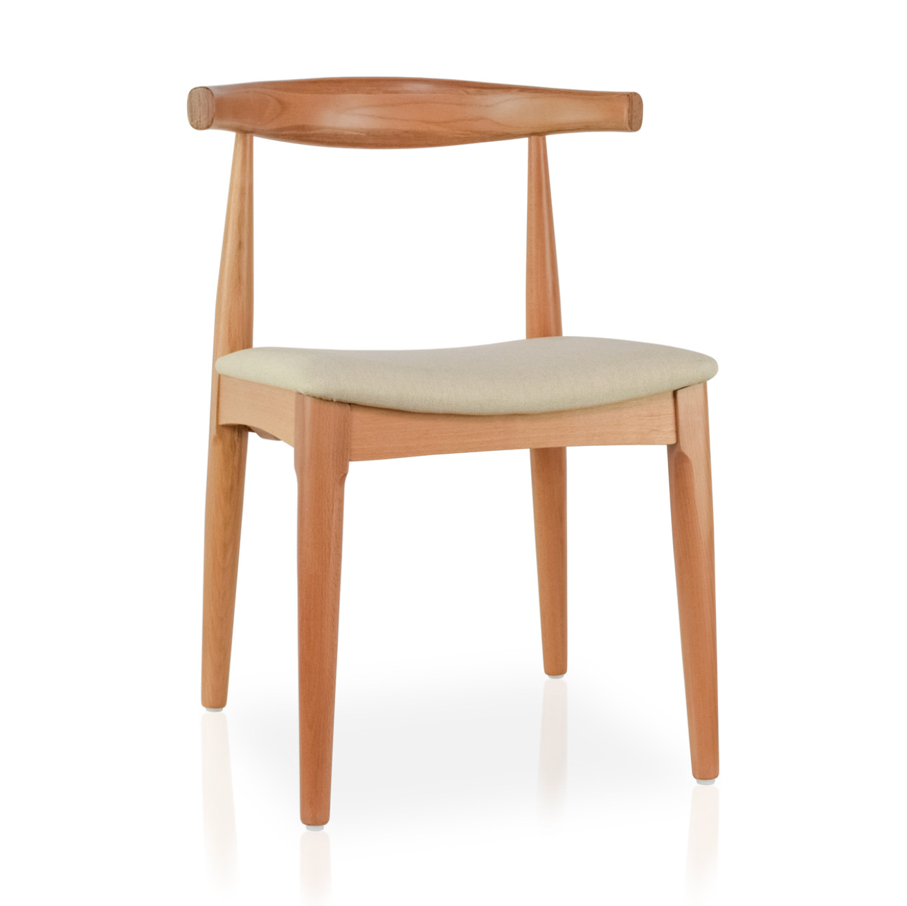 Adams Dining Chair (Cream Fabric Cushion)