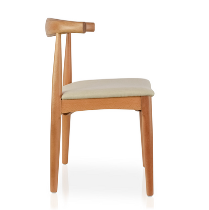 Adams Dining Chair (Cream Fabric Cushion)