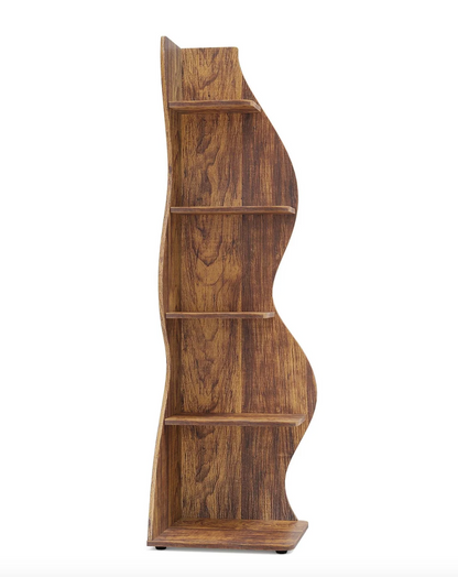 Wavy Corner Bookshelf