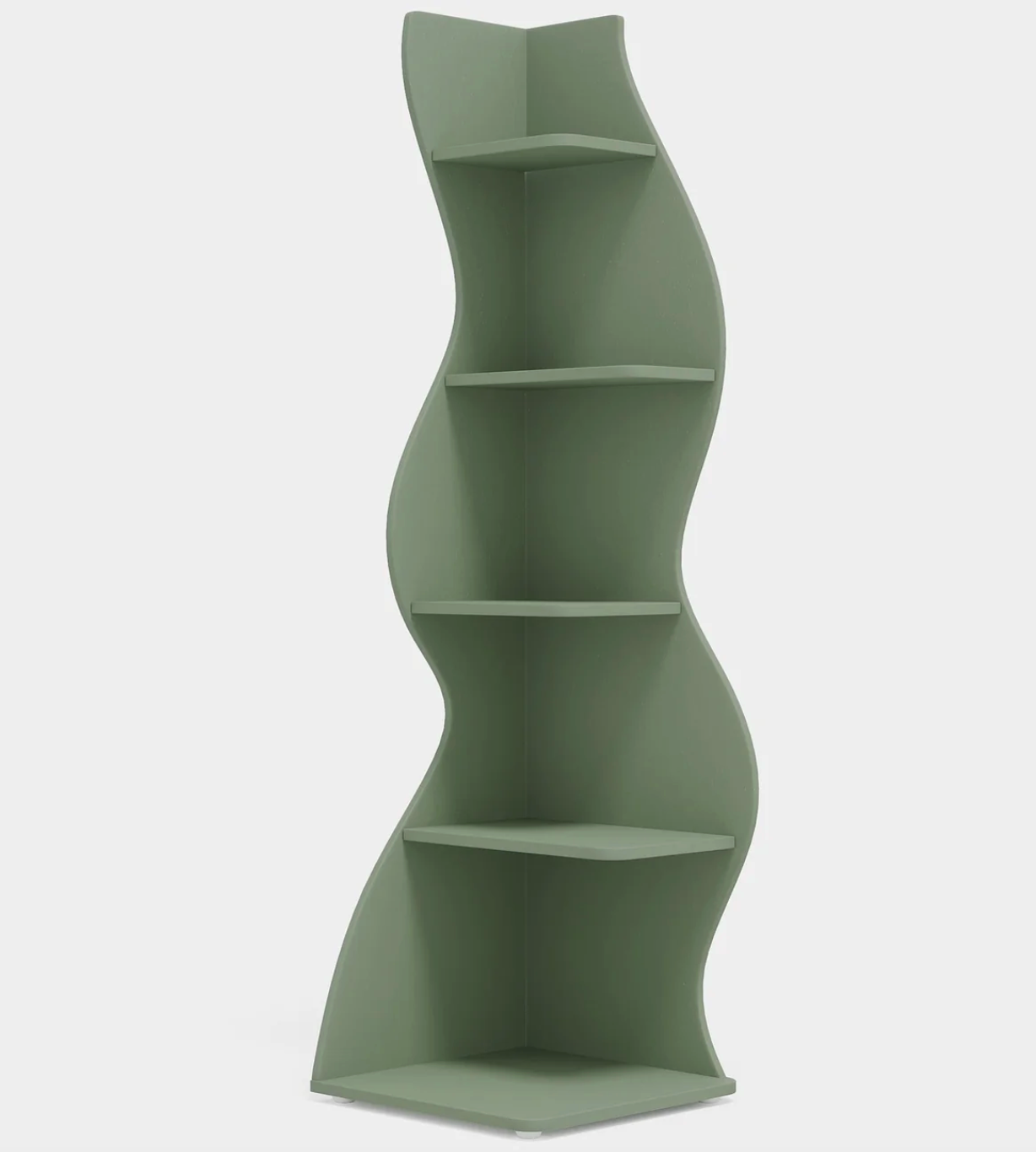 Wavy Corner Bookshelf