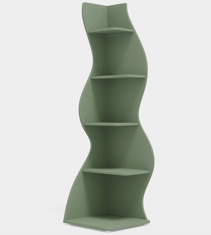 Wavy Corner Bookshelf
