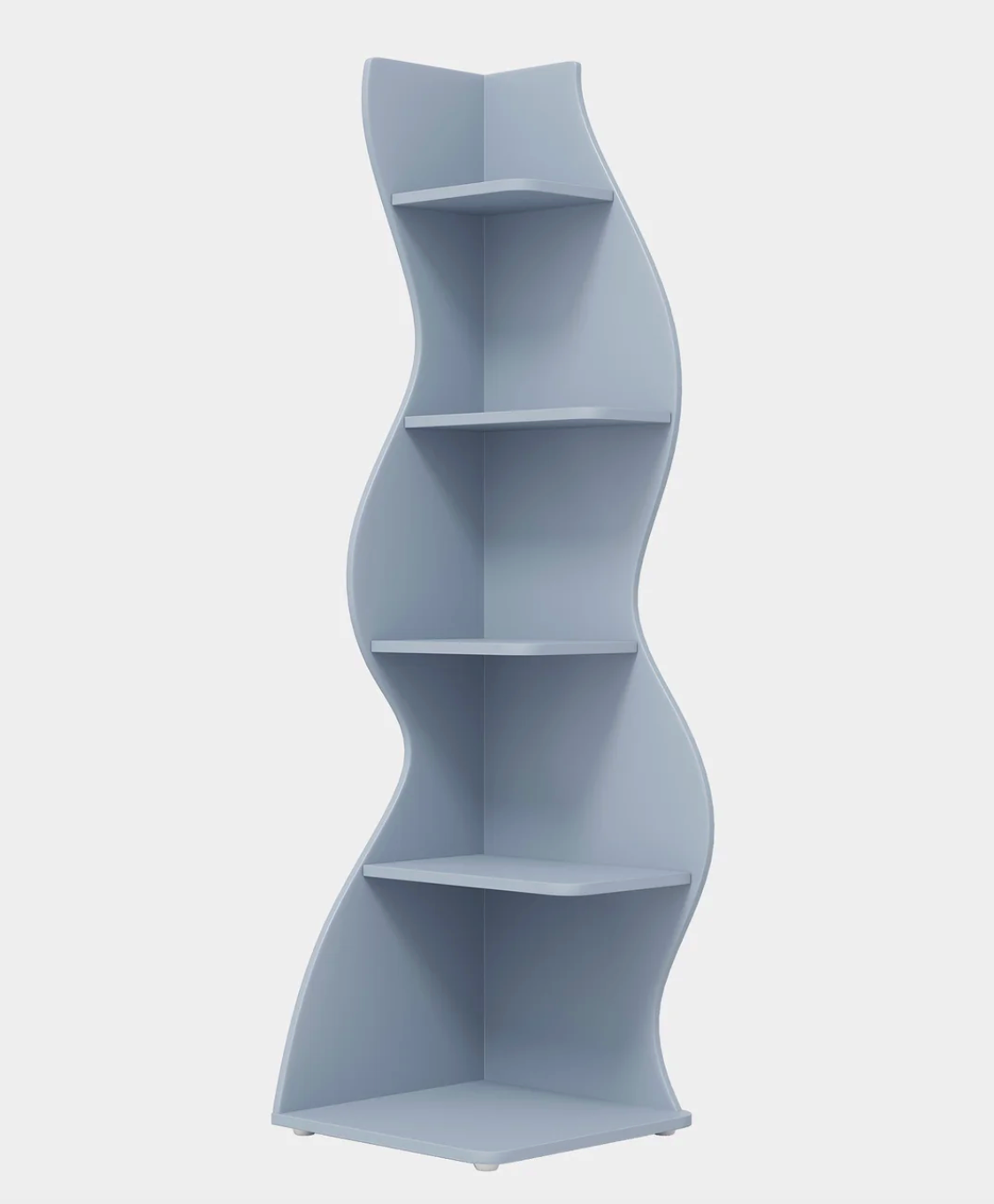 Wavy Corner Bookshelf