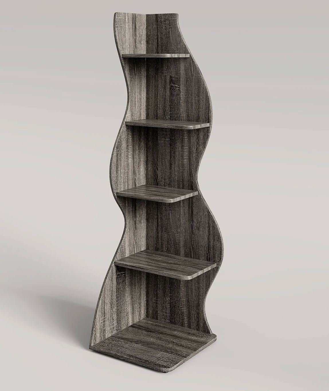 Wavy Corner Bookshelf