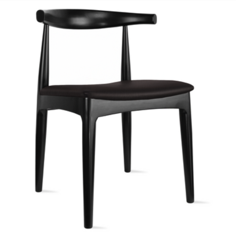 Adams Dining Chair (Black Cushion)