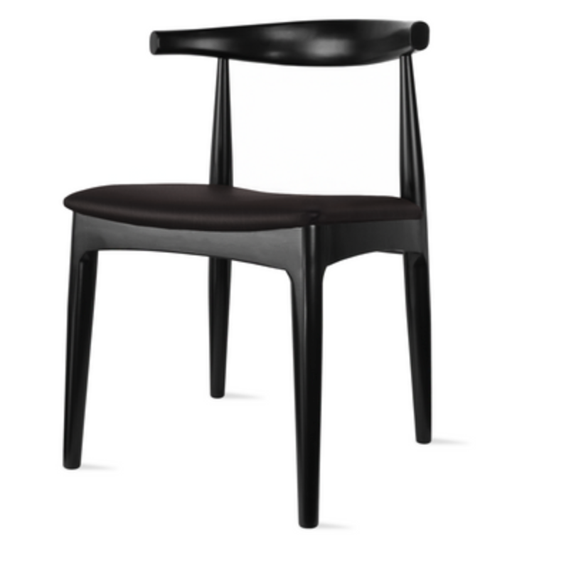 Adams Dining Chair (Black Cushion)